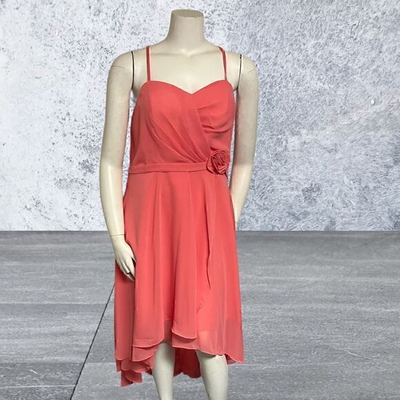 Unbranded Woman’s Coral Semi Formal Dress - Picture 2 of 4